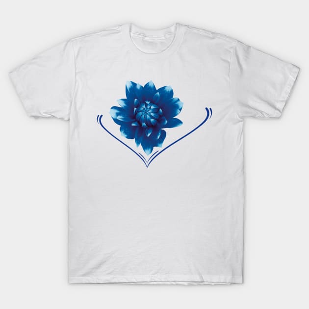 Blue Mountain Rose T-Shirt by ArtaMeybodi